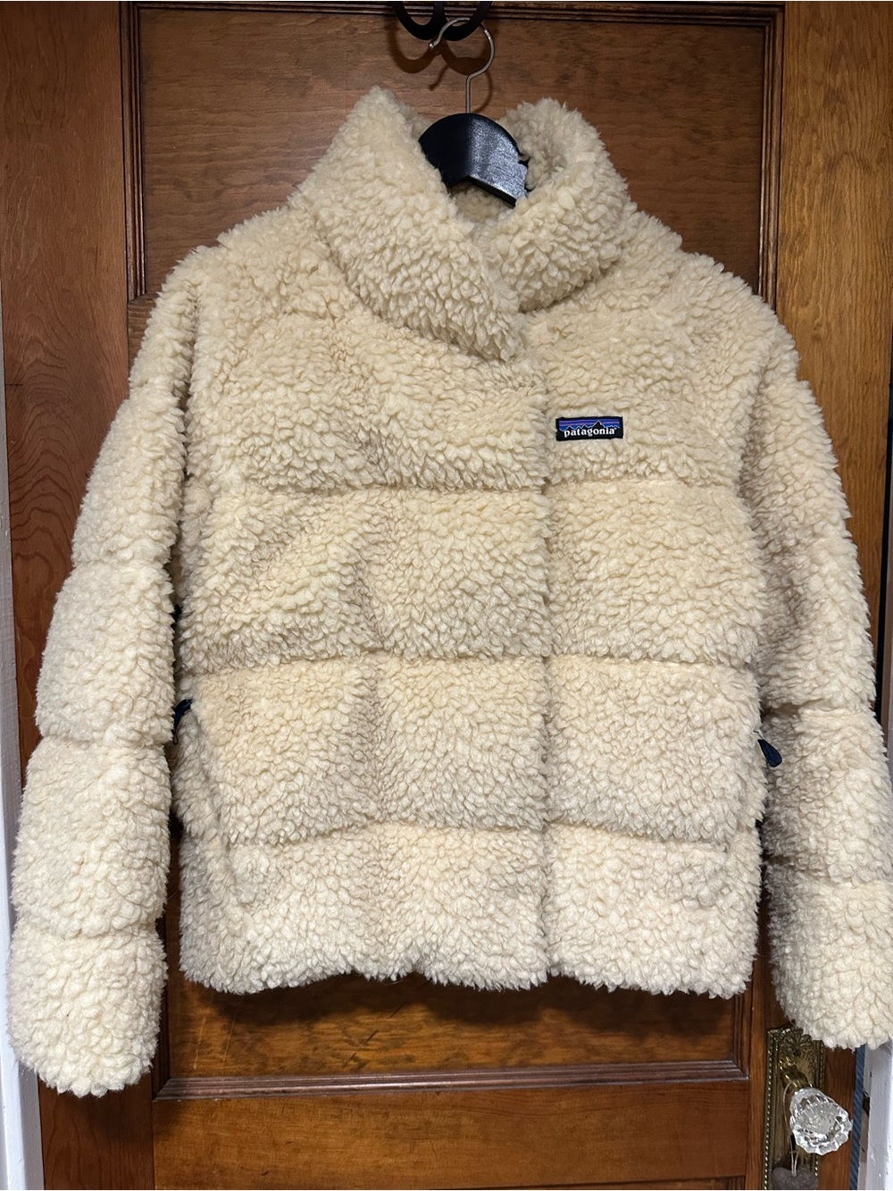 Patagonia Kids Cream Sherpa Puffer Jacket